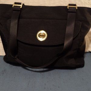 Black Baggallini  Purse Gold-tone Hardware Zipper  and Side Turnkey pocket